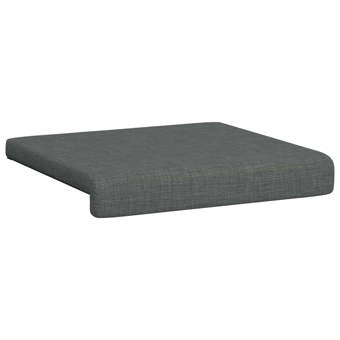 vidaXL Bench Cushion 2 pcs Fabric Dark Grey Depth 35 cm