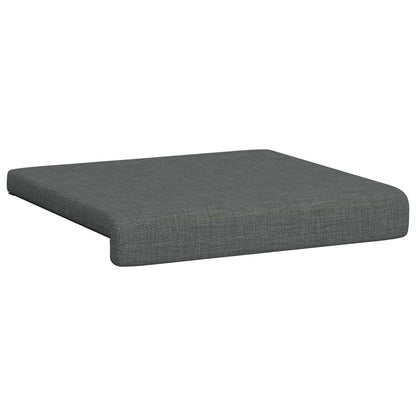 vidaXL Bench Cushion 2 pcs Fabric Dark Grey Depth 35 cm