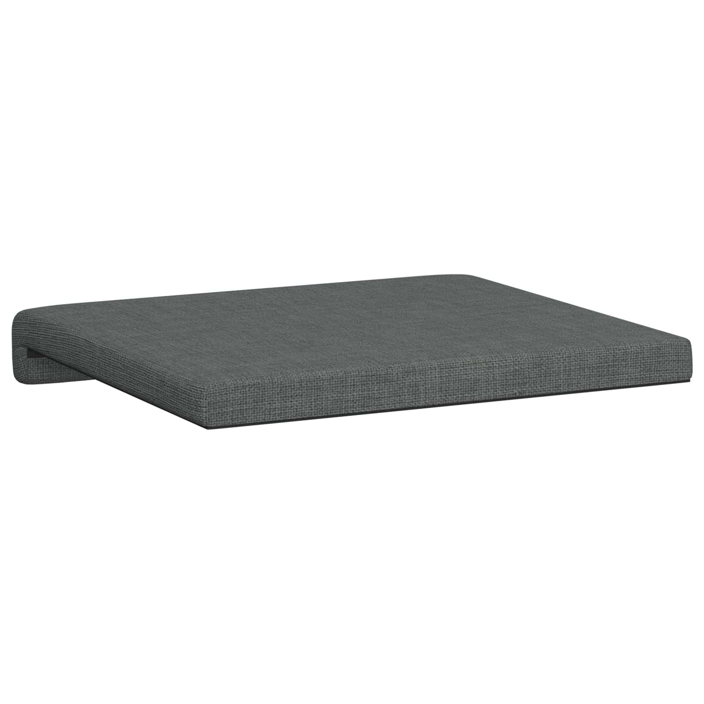 vidaXL Bench Cushion 2 pcs Fabric Dark Grey Depth 35 cm