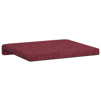 vidaXL Bench Cushion 2 pcs Fabric Wine Red Depth 35 cm