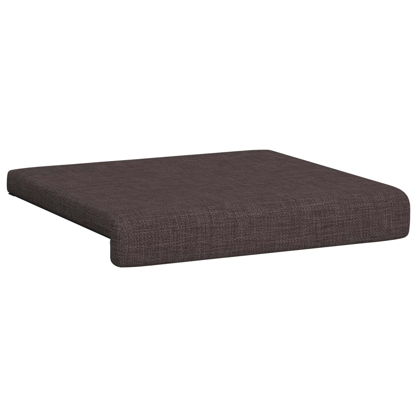 vidaXL Bench Cushion 2 pcs Fabric Dark Brown Depth 35 cm