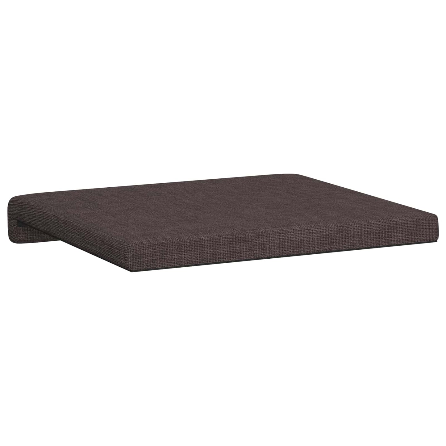 vidaXL Bench Cushion 2 pcs Fabric Dark Brown Depth 35 cm