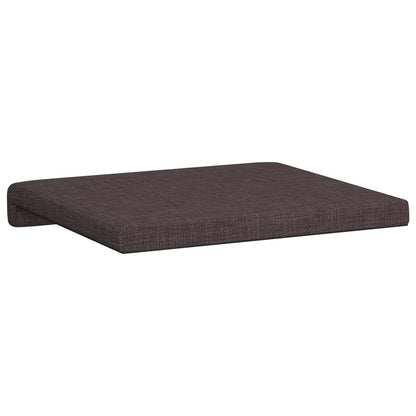 vidaXL Bench Cushion 2 pcs Fabric Dark Brown Depth 35 cm