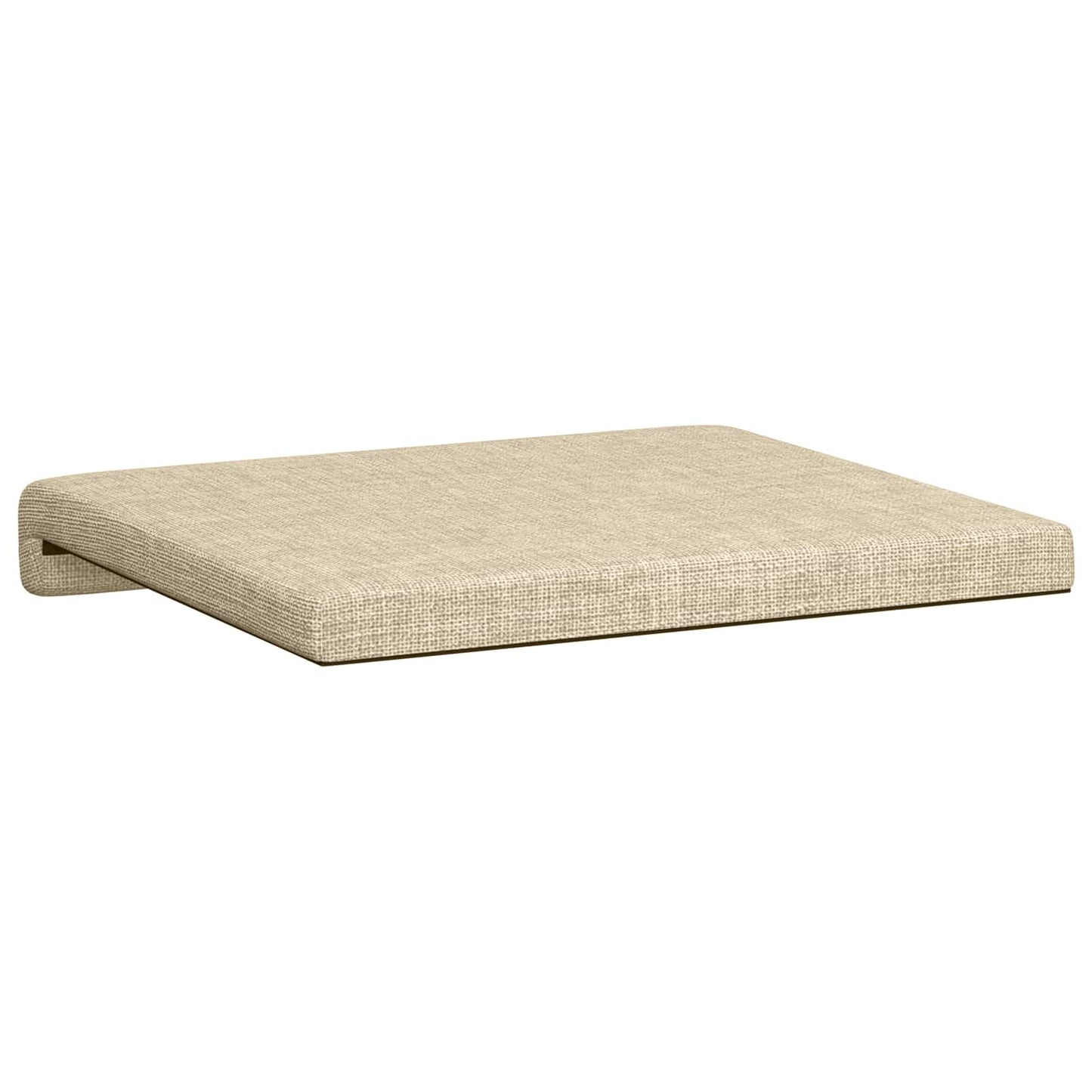vidaXL Bench Cushion 2 pcs Fabric Cream Depth 35 cm
