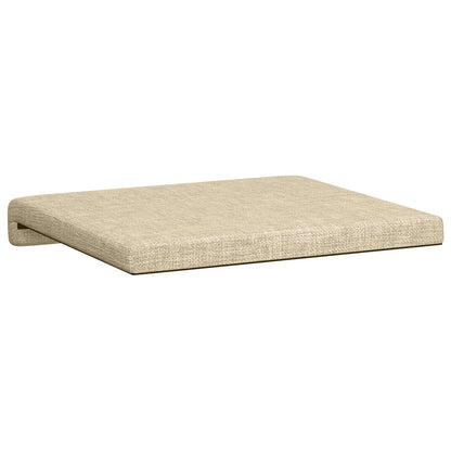 vidaXL Bench Cushion 2 pcs Fabric Cream Depth 35 cm