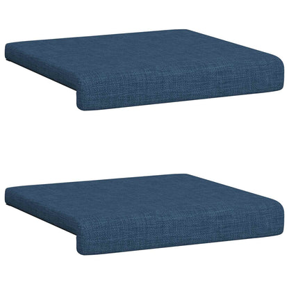 vidaXL Bench Cushion 2 pcs Fabric Blue Depth 35 cm