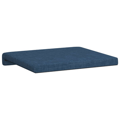 vidaXL Bench Cushion 2 pcs Fabric Blue Depth 35 cm