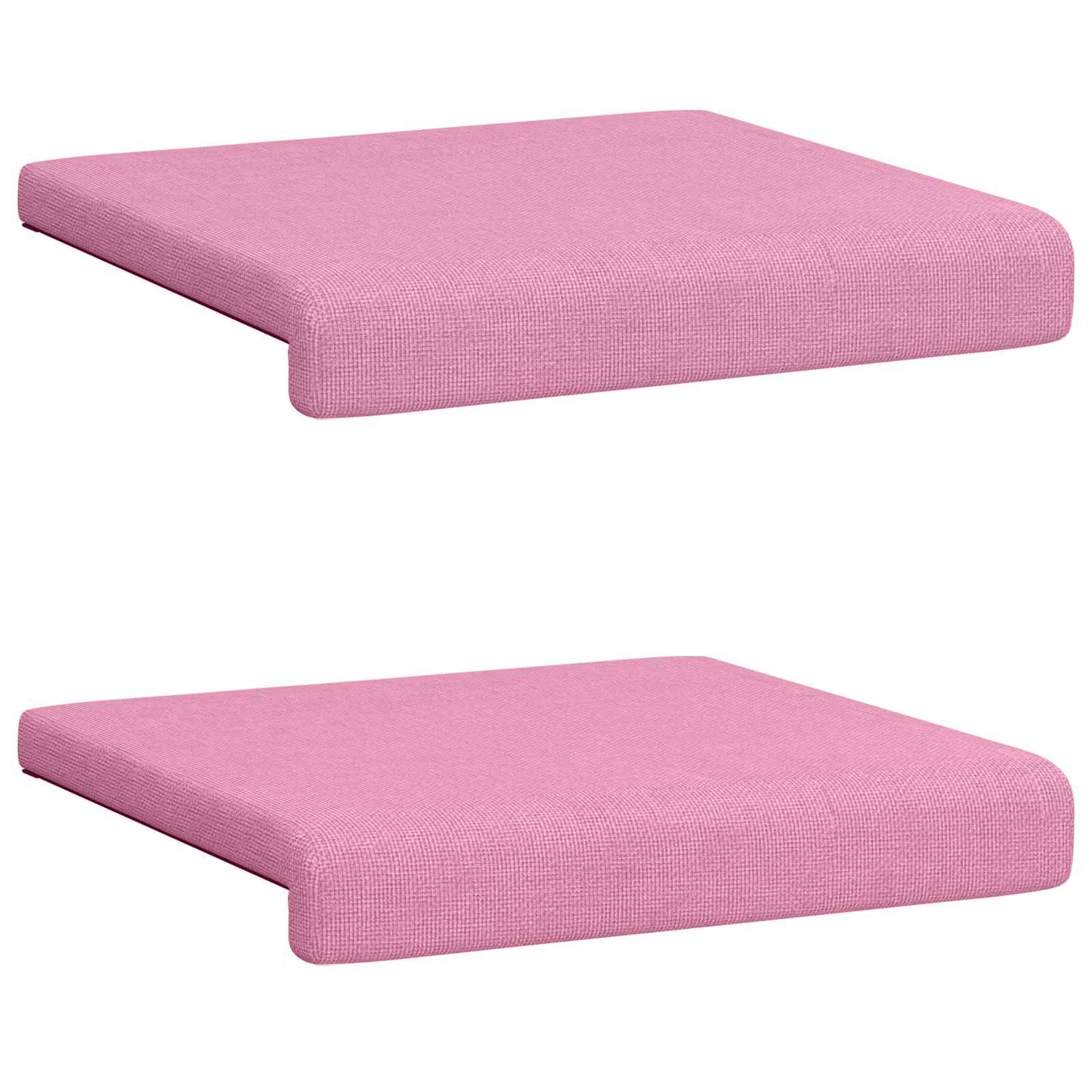 vidaXL Bench Cushion 2 pcs Fabric Pink Depth 35 cm