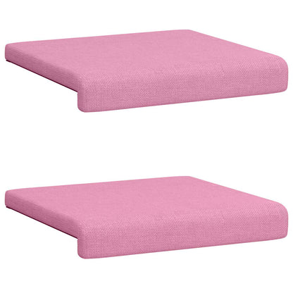 vidaXL Bench Cushion 2 pcs Fabric Pink Depth 35 cm