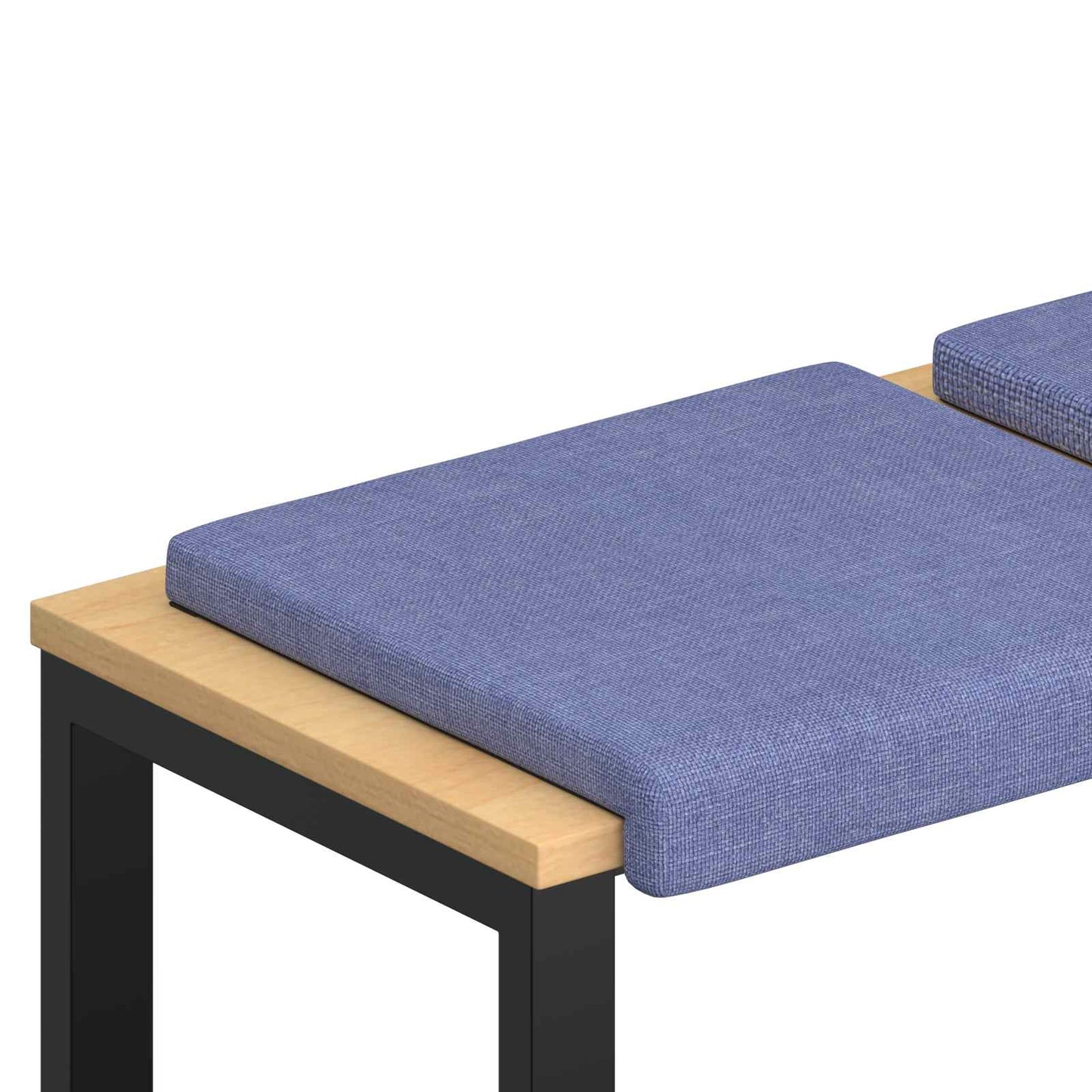 vidaXL Bench Cushion 2 pcs Fabric Jeans Blue Depth 35 cm