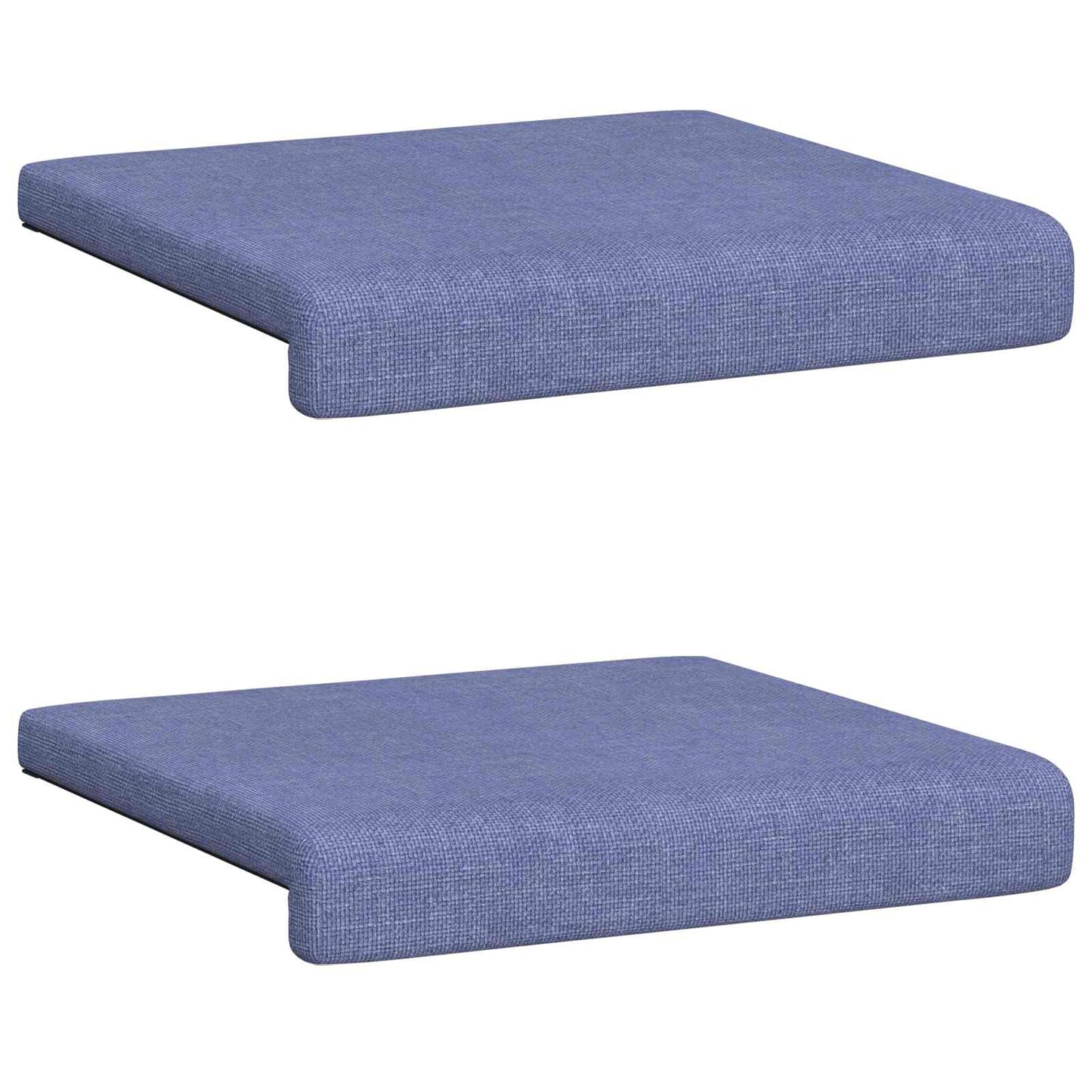 vidaXL Bench Cushion 2 pcs Fabric Jeans Blue Depth 35 cm