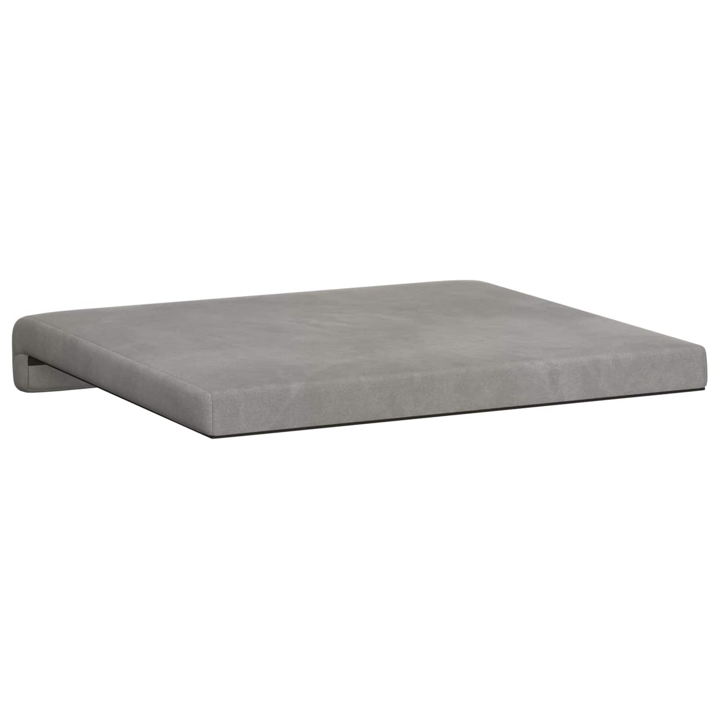 vidaXL Bench Cushion 2 pcs Velvet Light Grey Depth 35 cm