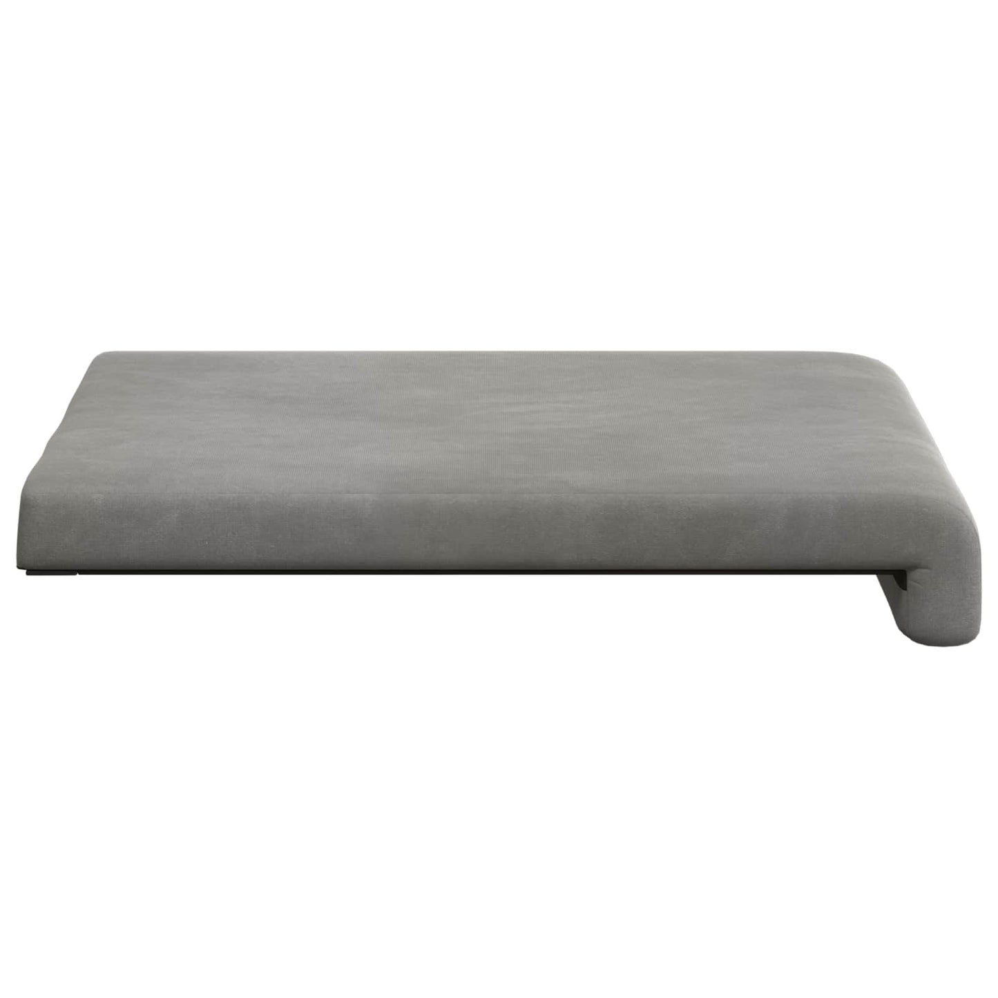 vidaXL Bench Cushion 2 pcs Velvet Light Grey Depth 35 cm