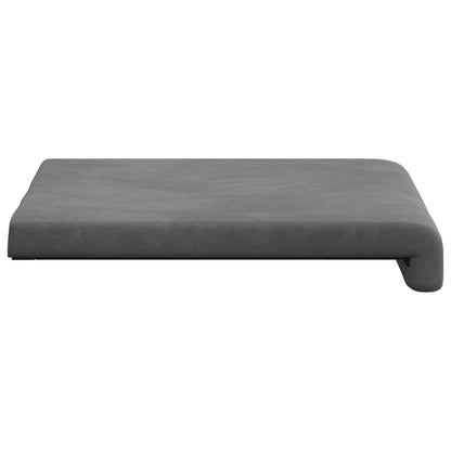 vidaXL Bench Cushion 2 pcs Velvet Dark Grey Depth 35 cm