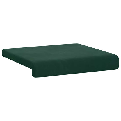 vidaXL Bench Cushion 2 pcs Velvet Dark Green Depth 35 cm