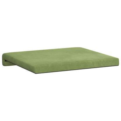 vidaXL Bench Cushion 2 pcs Velvet Light Green Depth 35 cm