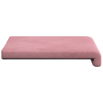 vidaXL Bench Cushion 2 pcs Velvet Pink Depth 35 cm