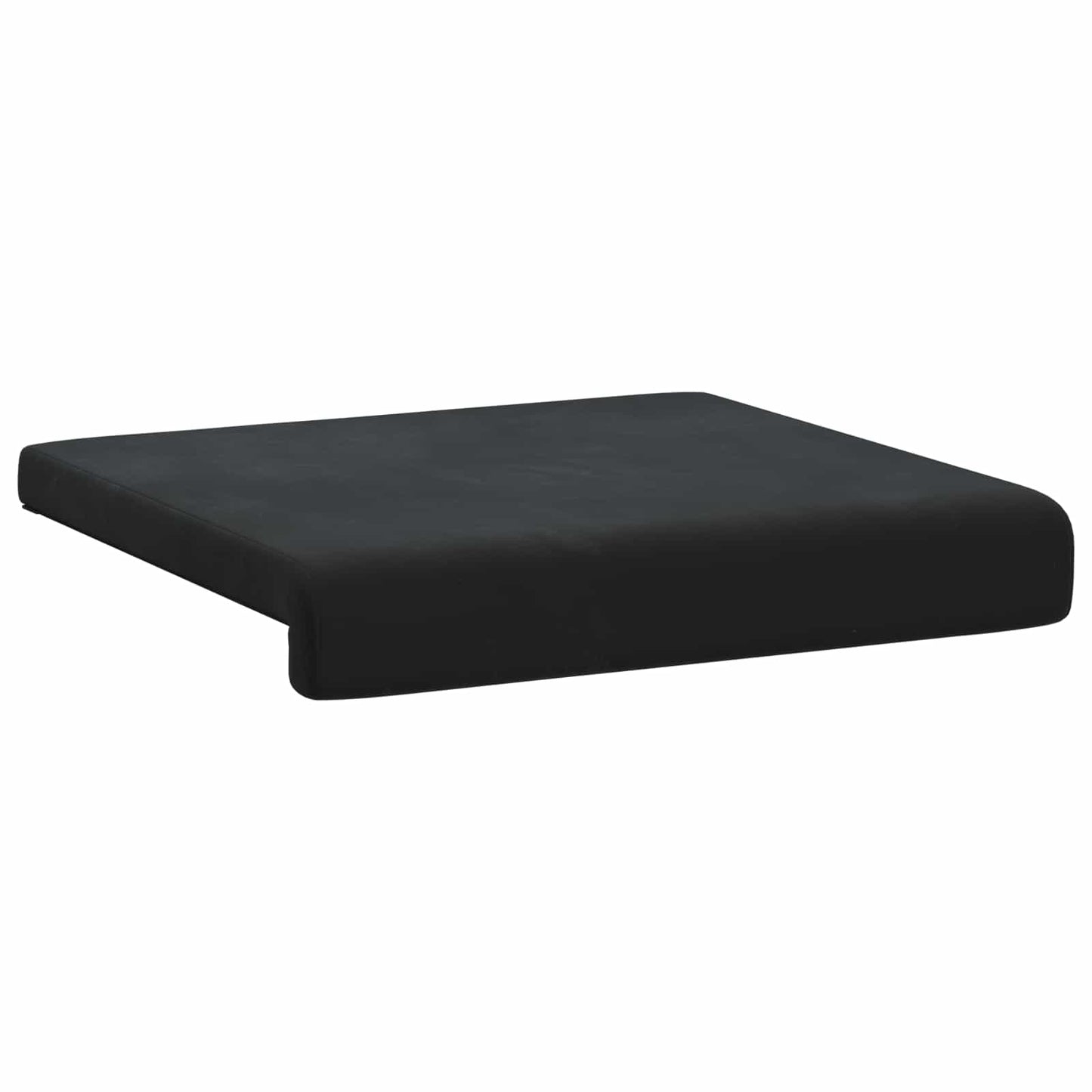 vidaXL Bench Cushion 2 pcs Velvet Black Depth 35 cm