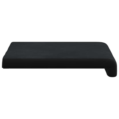 vidaXL Bench Cushion 2 pcs Velvet Black Depth 35 cm