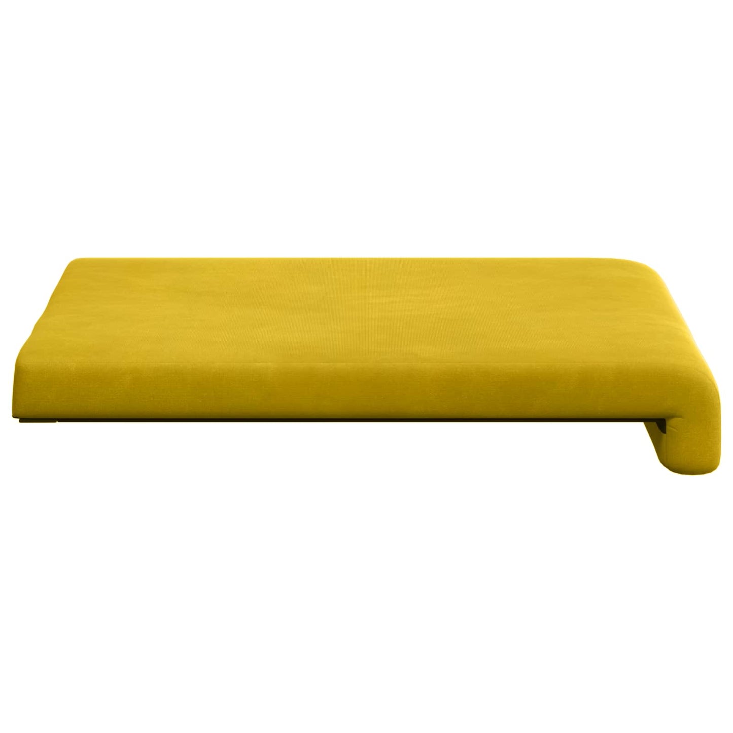 vidaXL Bench Cushion 2 pcs Velvet Yellow Depth 35 cm