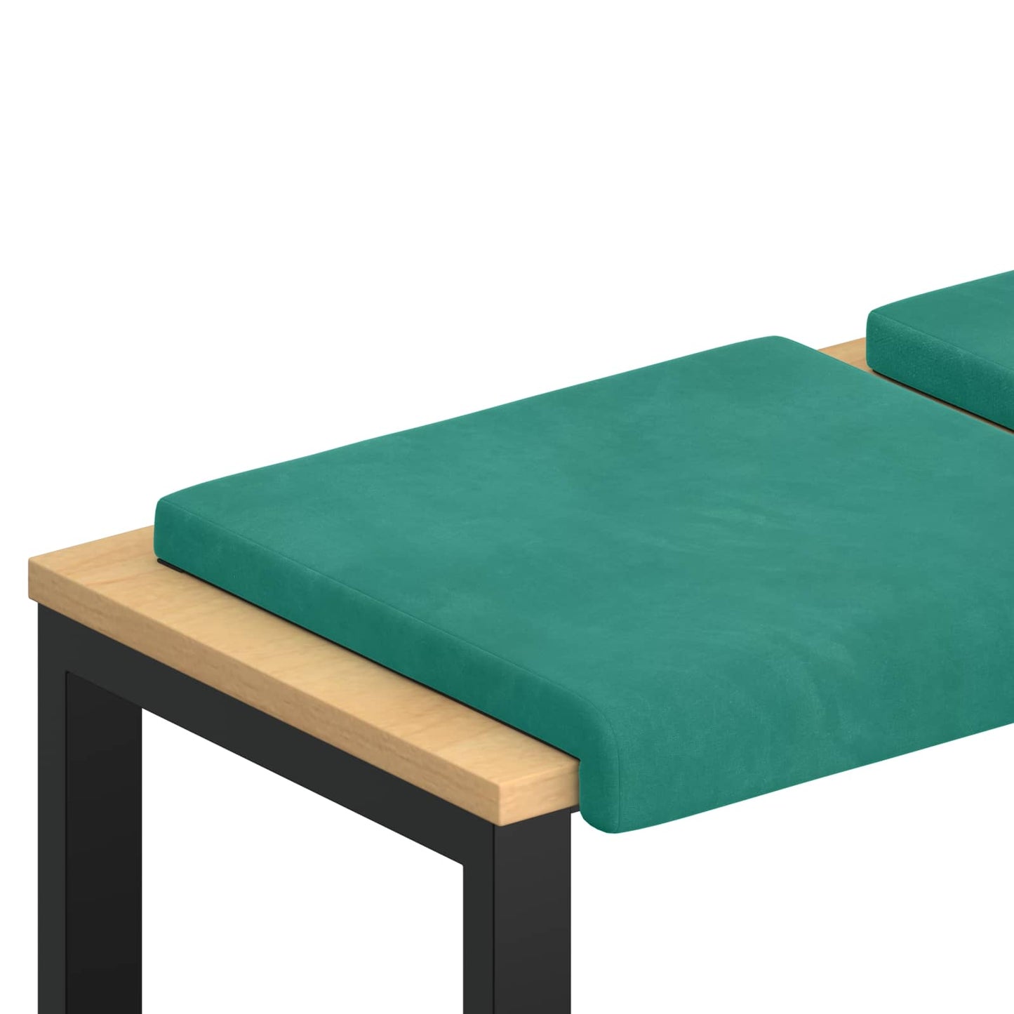 vidaXL Bench Cushion 2 pcs Velvet Turquoise Depth 35 cm