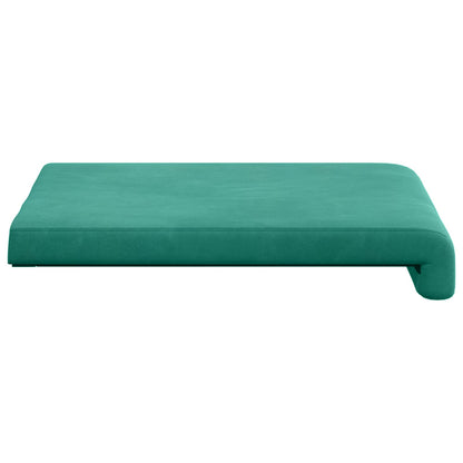vidaXL Bench Cushion 2 pcs Velvet Turquoise Depth 35 cm