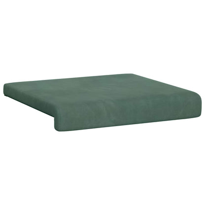 vidaXL Bench Cushion 2 pcs Velvet Sea Green Depth 35 cm