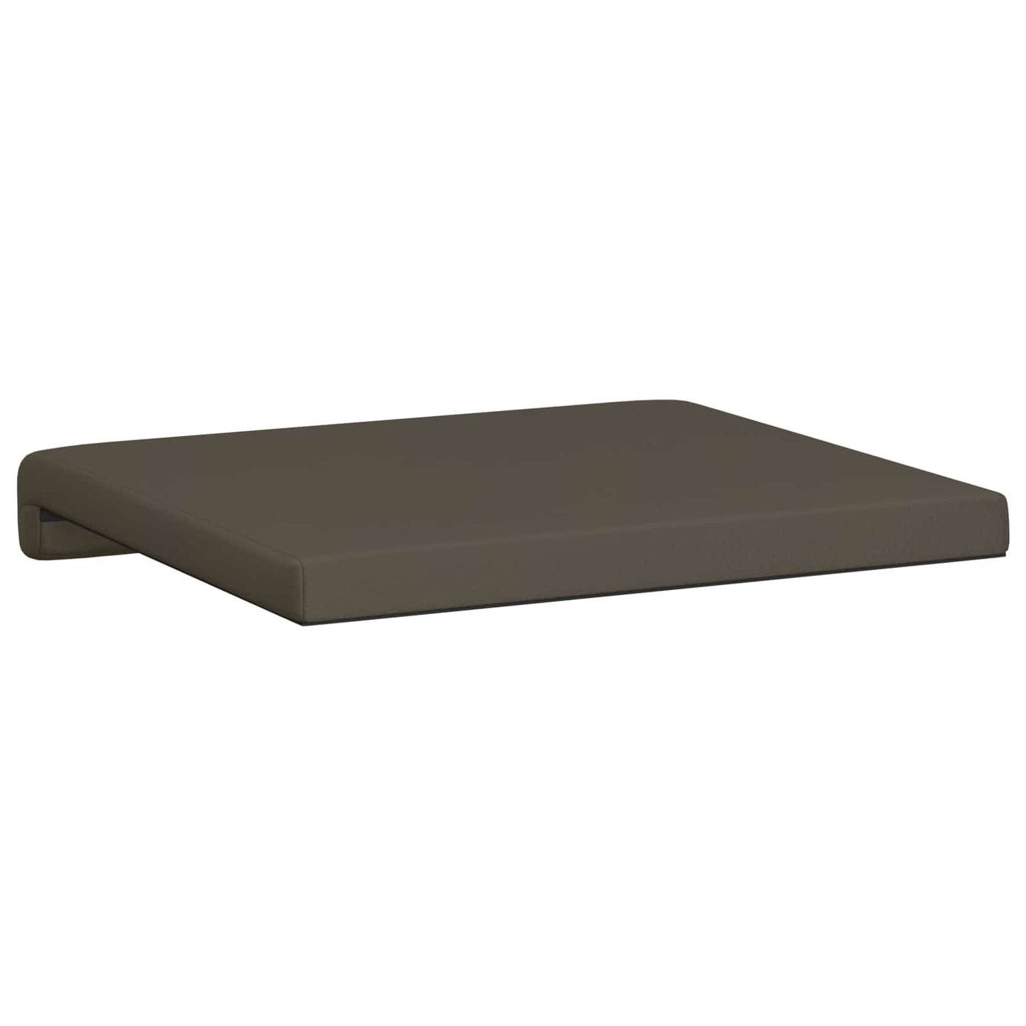 vidaXL Bench Cushion 2 pcs Faux Leather Grey Depth 35 cm