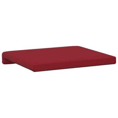 vidaXL Bench Cushion 2 pcs Faux Leather Wine Red Depth 35 cm