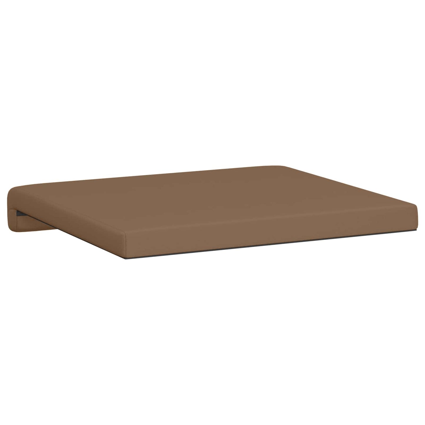 vidaXL Bench Cushion 2 pcs Faux Leather Cappuccino Depth 35 cm