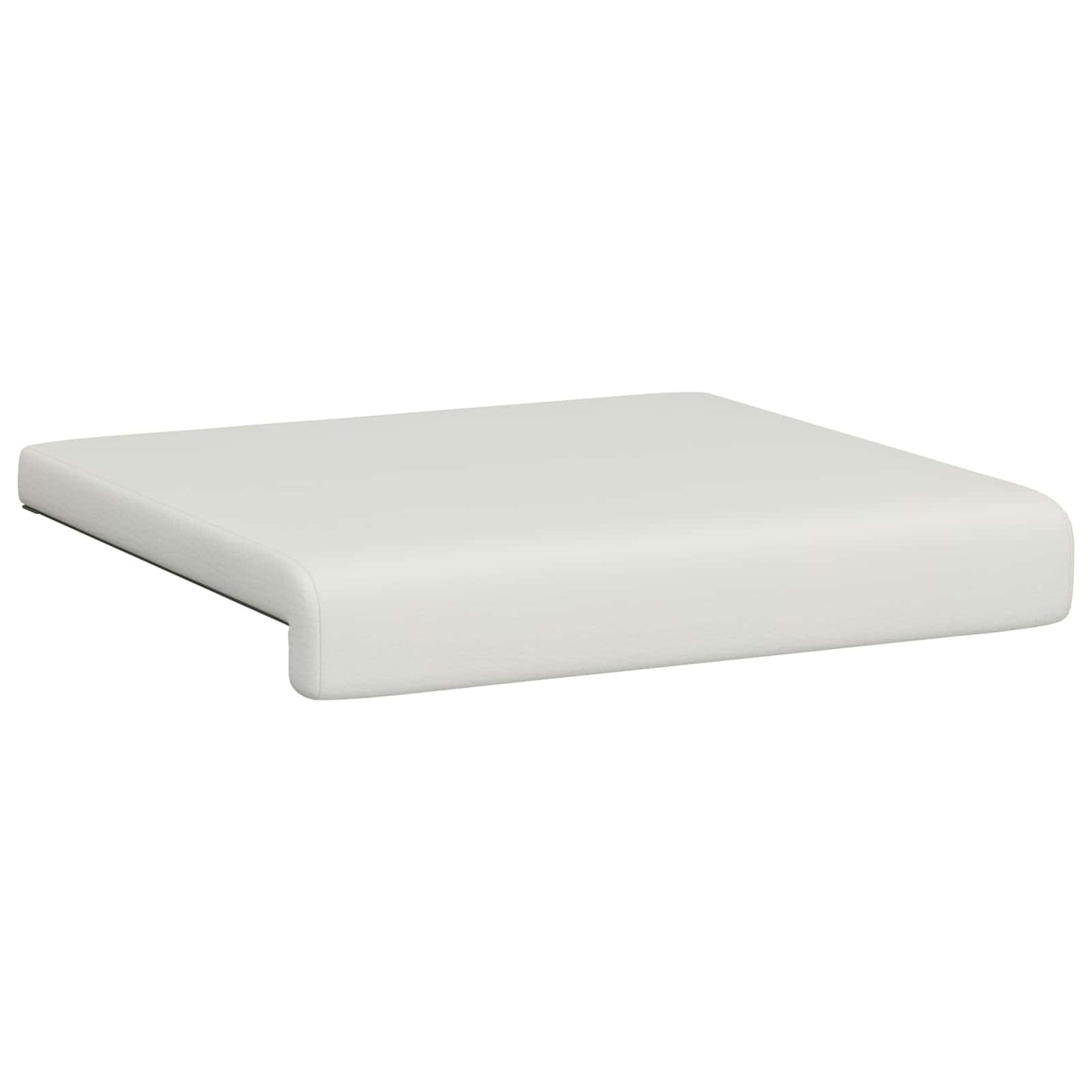 vidaXL Bench Cushion 2 pcs Faux Leather White Depth 35 cm
