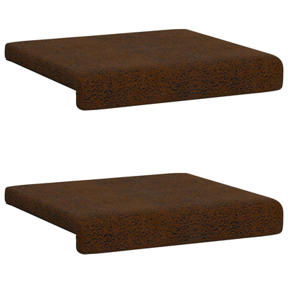vidaXL Bench Cushion 2 pcs Faux Suede Fabric Brown Depth 35 cm