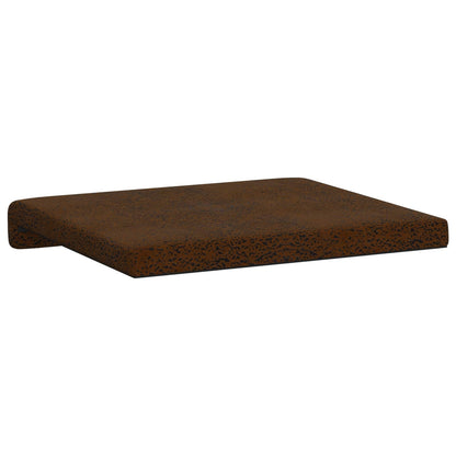 vidaXL Bench Cushion 2 pcs Faux Suede Fabric Brown Depth 35 cm