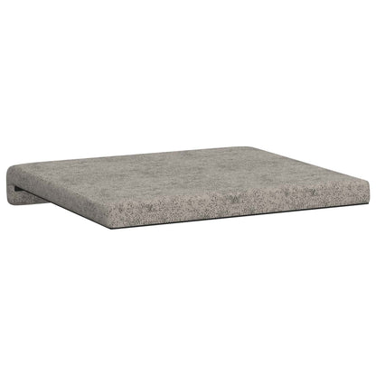 vidaXL Bench Cushion 2 pcs Faux Suede Fabric Light Grey Depth 35 cm