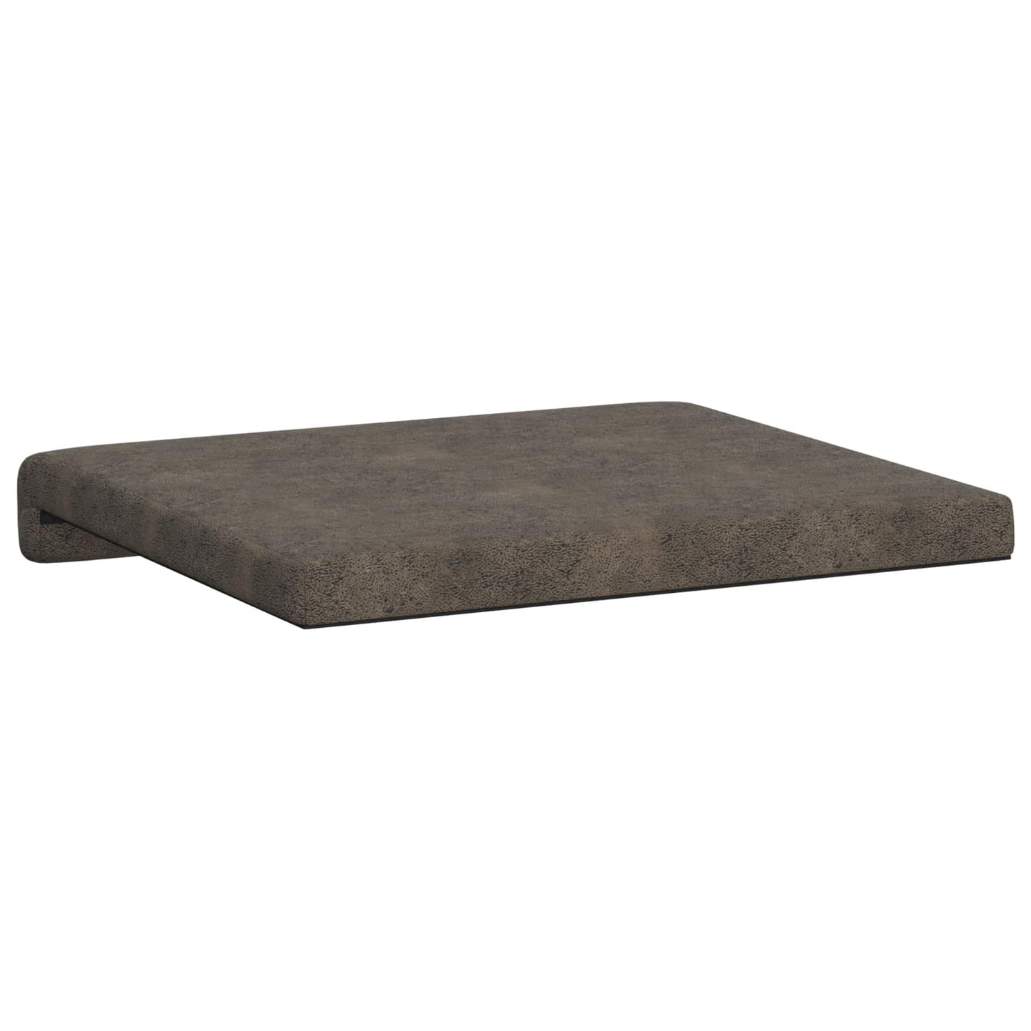 vidaXL Bench Cushion 2 pcs Faux Suede Fabric Dark Grey Depth 35 cm