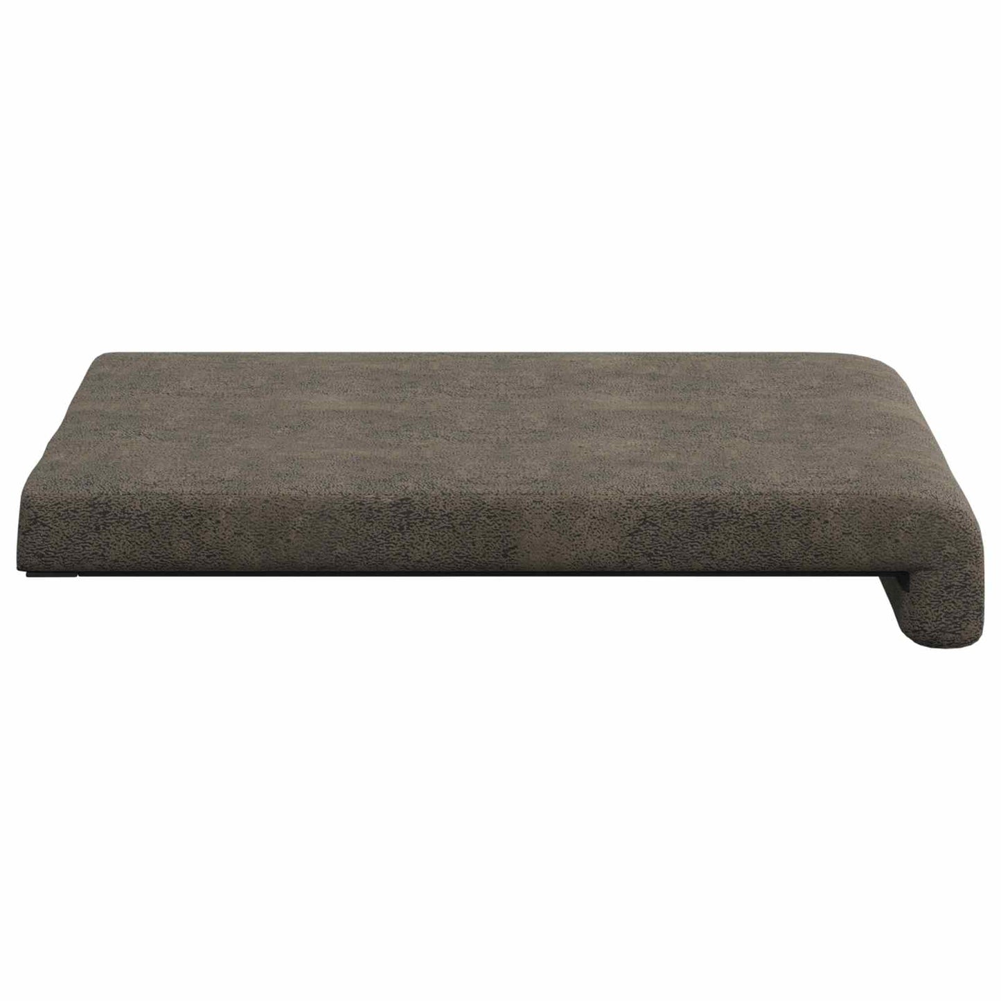 vidaXL Bench Cushion 2 pcs Faux Suede Fabric Dark Grey Depth 35 cm