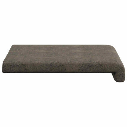 vidaXL Bench Cushion 2 pcs Faux Suede Fabric Dark Grey Depth 35 cm