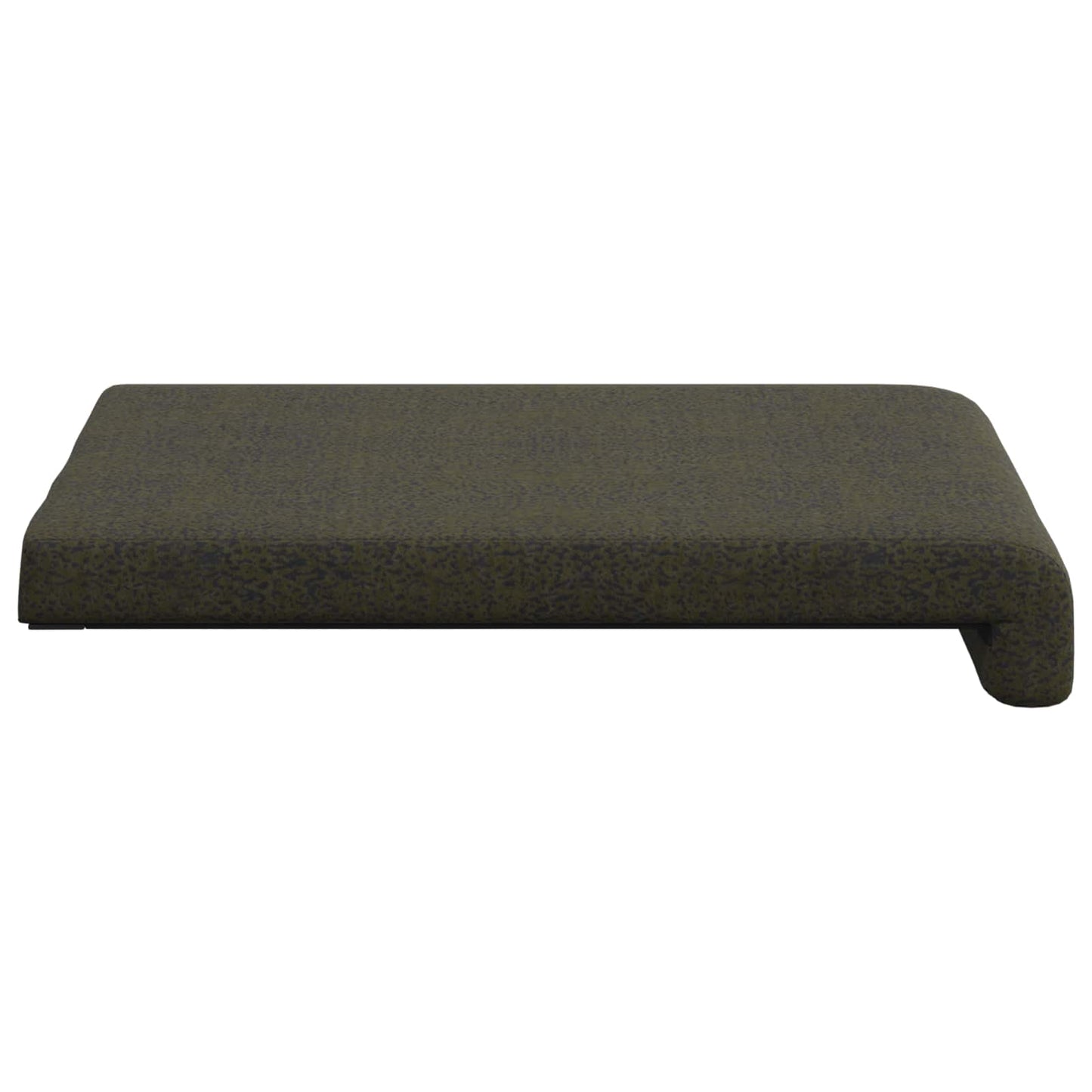 vidaXL Bench Cushion 2 pcs Faux Suede Fabric Army Green Depth 35 cm