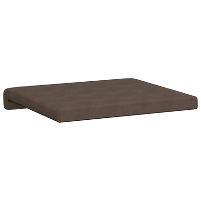 vidaXL Bench Cushion 2 pcs Microfiber Brown Depth 35 cm