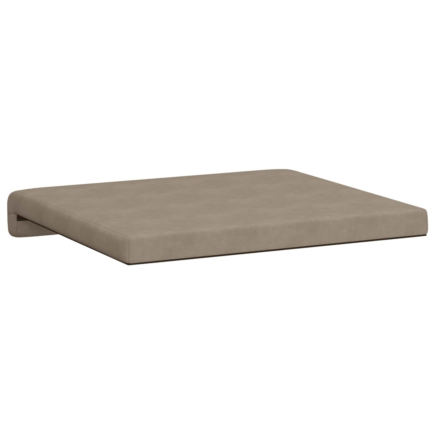 vidaXL Bench Cushion 2 pcs Microfiber Taupe Depth 35 cm