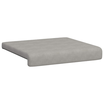 vidaXL Bench Cushion 2 pcs Microfiber Light Grey Depth 35 cm
