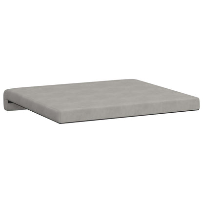 vidaXL Bench Cushion 2 pcs Microfiber Light Grey Depth 35 cm
