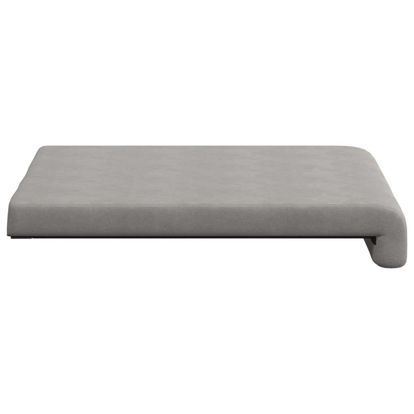 vidaXL Bench Cushion 2 pcs Microfiber Light Grey Depth 35 cm