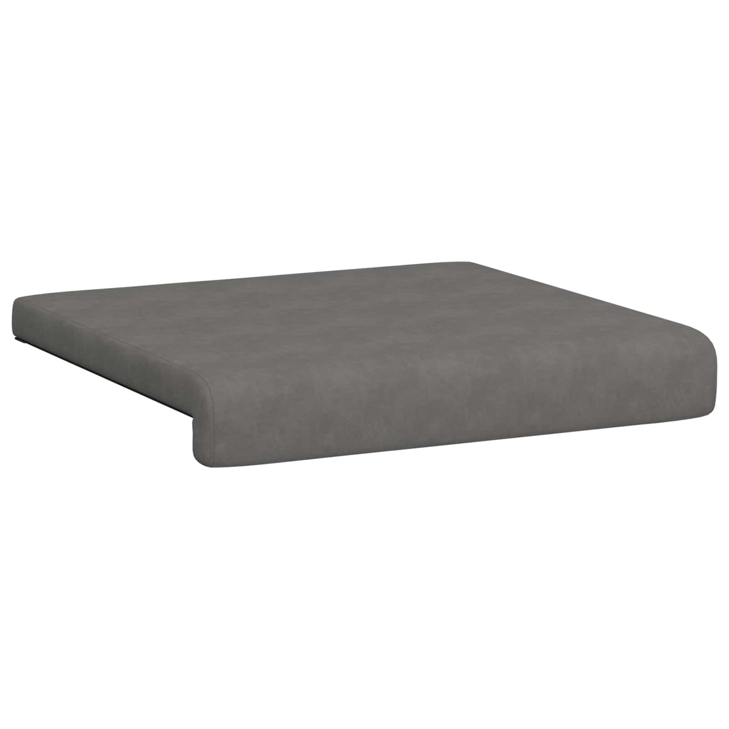 vidaXL Bench Cushion 2 pcs Microfiber Dark Grey Depth 35 cm
