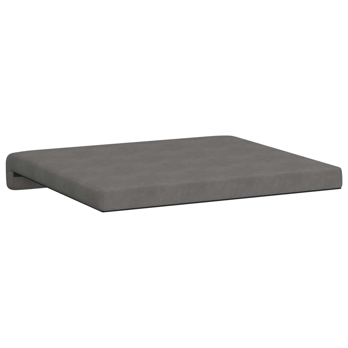 vidaXL Bench Cushion 2 pcs Microfiber Dark Grey Depth 35 cm