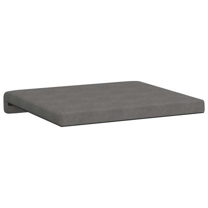 vidaXL Bench Cushion 2 pcs Microfiber Dark Grey Depth 35 cm
