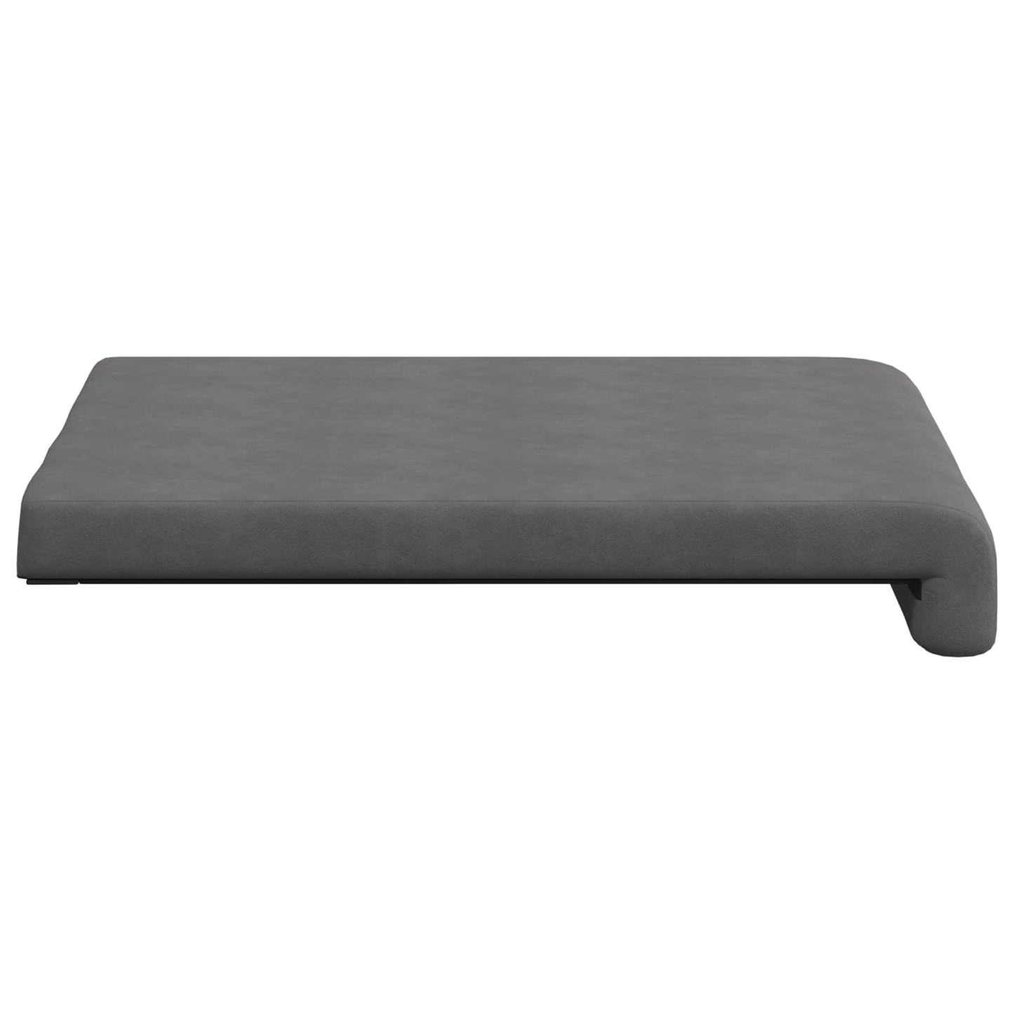 vidaXL Bench Cushion 2 pcs Microfiber Dark Grey Depth 35 cm