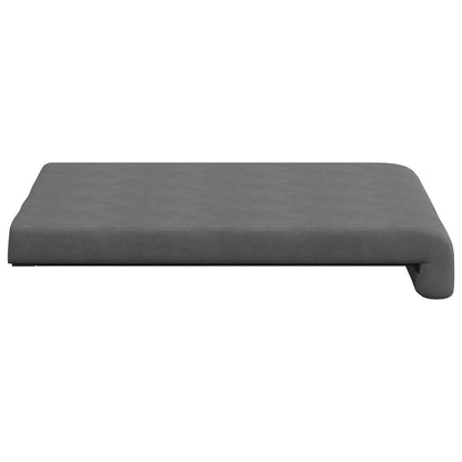 vidaXL Bench Cushion 2 pcs Microfiber Dark Grey Depth 35 cm