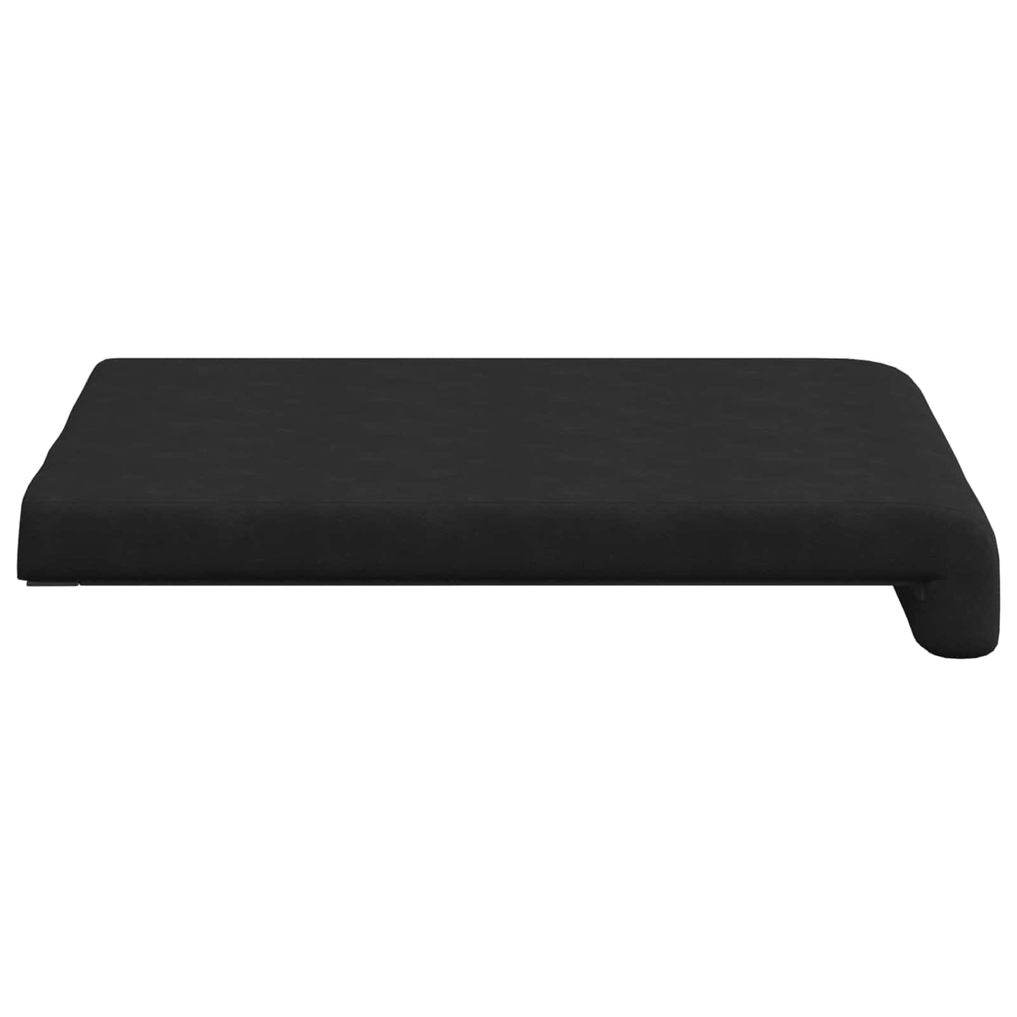 vidaXL Bench Cushion 2 pcs Microfiber Black Depth 35 cm