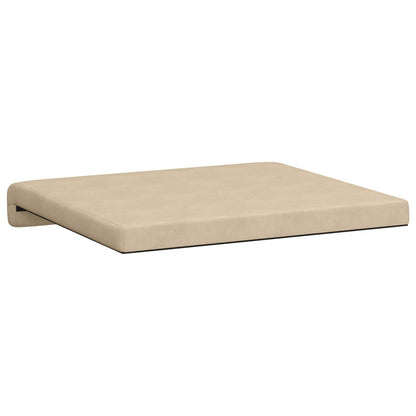 vidaXL Bench Cushion 2 pcs Microfiber Cream Depth 35 cm